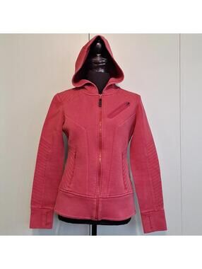 5.11 Tactical Red Zip Up Hooded Sweatshirt Size Small